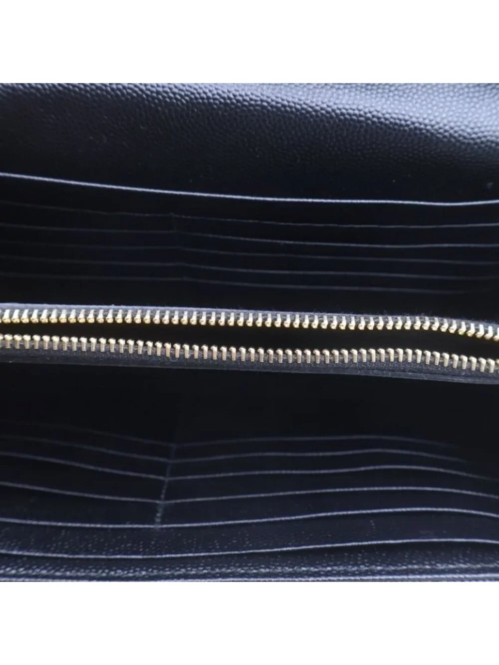 ★SOLD★ Saint Laurent Paris Envelope Chain Wallet Black Leather - Picture 4 of 6
